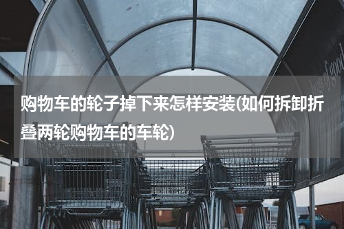 购物车的轮子掉下来怎样安装(如何拆卸折叠两轮购物车的车轮)